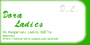 dora ladics business card